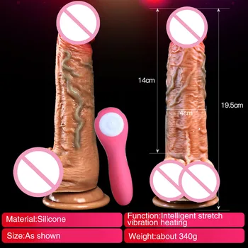 Încălzire Realist Penis Artificial Vibratoare Jucarii Sexuale Pentru Bărbați Adulți Femei Gay Silicon Penisul Vibratoare Penis Stimulator Anal Vagin Masaj