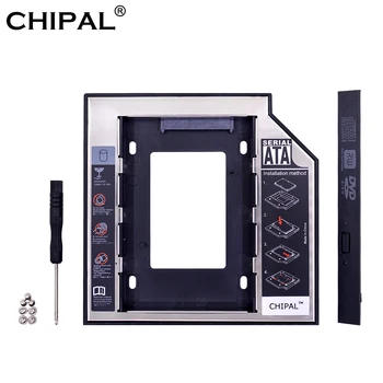 CHIPAL 10buc Universal SATA 3.0 2 HDD Caddy 12,7 mm pentru 2.5