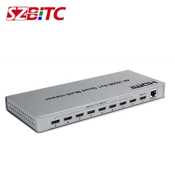 SZBITC 4K 8x1 HDMI Multi-viewer HDMI Switcher 8 în 1 fără Sudură Multiviewer Comutator IR Ecran Separator Converter Romote Control