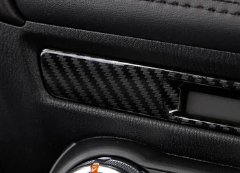 ABS, Fibra de Carbon stil tablou de Bord mid Capacul consolei benzi tapiterie Pentru Mazda CX-3 CX3 2017 2018