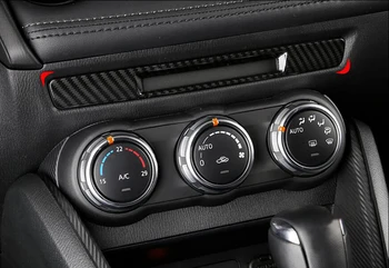 ABS, Fibra de Carbon stil tablou de Bord mid Capacul consolei benzi tapiterie Pentru Mazda CX-3 CX3 2017 2018