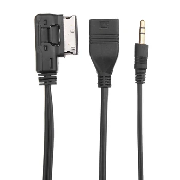 Pentru VW Pentru AUDI A3 A4 A5 A6 A8 Q3 Q5 Q7 DY001 1PcAdapter Cablu de 1,5 M de Muzică Interfata AMI MMI-3.5 mm Audio AUX MP3 Cablu Adaptor