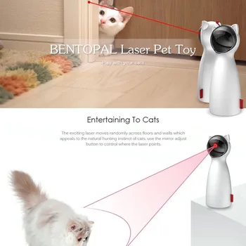 Automat Jucărie Pisica teaser laser LED jucării pisica kitten Training Interactiv Distractiv Jucărie Multi-Unghi Reglabil USB de Încărcare