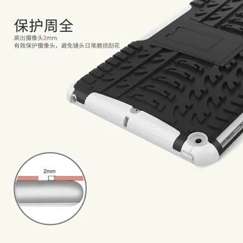 Hibrid Armura Tableta Caz pentru Apple iPad 2017 Kickstand Greu Capacul din Spate cu Flexibil TPU Plastic Silicon Piele Caz Jeleu