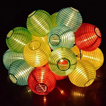 20/30 LED Lantern Șir Lumina Alimentat de la Baterie pentru Exterior Petrecere de Crăciun, Grădină, Curte, Balcon Felinar Mingea Ghirlanda de Lumina