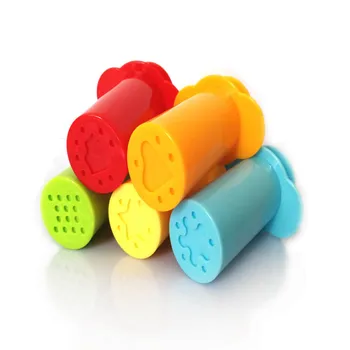 Copii DIY Crafting Set 5Pcs de Învățare de Învățământ de Jucărie din Plastic Plastilină Mucegai Lut Polimeric Instrumente Seringi Forma Amuzant Multi-color