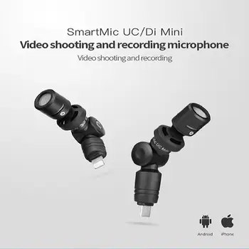 Vidio fotografiere și înregistrare extrem de sensibil microphont 180°rotație gratuit Wireless Saramonic SmartMic Smartphone VlogMicrophone