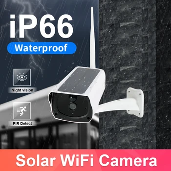 Solar Camera IP Wifi 1080P Wireless de Exterior IP66 rezistent la apa Panou Solar de Securitate CCTV Camere de Supraveghere Videcam