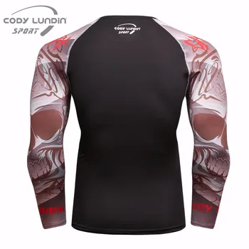 Codylundin Brand 3D model tricou Nou 2017Autumn și om de primăvară dacron moda T-shirt mâneci lungi casual, o-neck t shirt