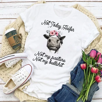 Femeile Grafic Amuzant Scrisoare De Animale Drăguț Imprimate T-Shirt De Vara Topuri Lady Femei Imbracaminte Tricou Femei T Shirt Estetice