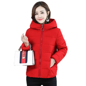 Produse de Top de vânzare în 2020 palton Supradimensionat Femei din bumbac paltoane de Iarnă sacou scurt 6XL cu Gluga Cald Uza transport Gratuit 232