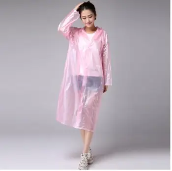 Adult Îngroșat pelerina de ploaie poncho Moda transparent ploaie student siamezi călătorie lungă de drumeții din plastic PVC haina de ploaie