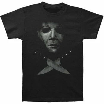 Halloween Barbati Trecut Cuțite T-Shirt Negru de Calitate Superioara, Tee Shirt