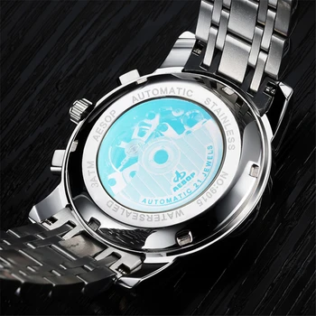 2018 ESOP Automată Ceasuri Mecanice Barbati Brand de Top de Afaceri de Lux din Oțel Inoxidabil rezistent la apa de sex Masculin Ceas Relogio Masculino