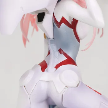15cm Figura Anime Dragă în FRANXX Cifra Zero Doi 02 Rosu/Alb Haine Fete PVC Figurine Jucarie de Colectie Model