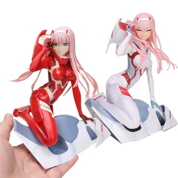 15cm Figura Anime Dragă în FRANXX Cifra Zero Doi 02 Rosu/Alb Haine Fete PVC Figurine Jucarie de Colectie Model