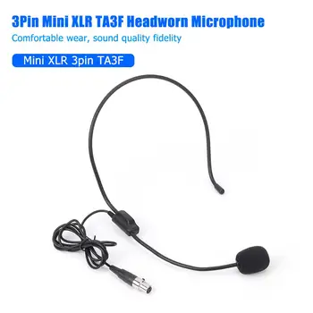 Mini XLR 3Pins TA3F Condensator set de Căști cu Fir Show Transmițător Microfon Sistem Confortabil De purtat Sunet de Calitate și Fidelitate
