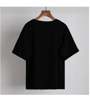 Harajuku Vara Tricou Femei de desene animate se răcească Grafice Imprimate Femei Tricou negru Topuri O-Gât de mari dimensiuni Tricouri Maneca Scurta Femme Camasa