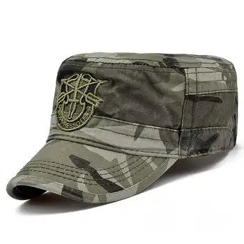 2019 Brand De Moda Bărbați Tactice Armata Camuflaj Capac Plat Pălării Pentru Femei Barbati Vara Camuflaj Armata Sepci De Baseball Reglabil