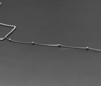 Simplu Argint 925 NOROCOS Margele Coliere Pentru Femei Lanț Scurt colier collares