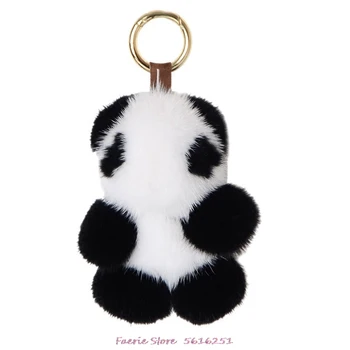 Mini Nurca Panda Mic Breloc Blana Pandantiv Inel De Chei Bijuterii Accesorii Geanta Cheie Lanț Pandantiv Drăguț Femeie
