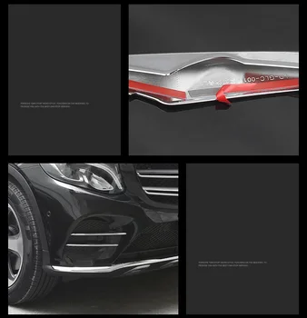 ABS Cromat lămpii de Ceață Față Acopere Garnitura Pentru Mercedes-Benz GLC X253 200D 350e 300 coupe