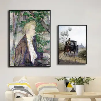 Acasă Decor Panza de Imprimare Tiparituri Arta Poze de Perete pentru Camera de zi francez Poster Picturi Henri De Toulouse Lautrec