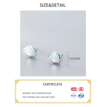 La Monada Deschide Shell Cercei Știfturi De Argint 925 Bijuterii Fine Minimalist Cercei Stud Pentru Femei De Argint 925 Coreeană