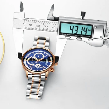 NIBOSI Bărbați Ceasuri de Top de Brand de Lux Cronograf Bărbați Ceasuri Sport rezistent la apa Complet din Oțel Cuarț Bărbați Ceas Relogio Masculino
