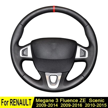 Masina Capac Volan Pentru Renault Megane 3-2009 Pitoresc-2010 Fluence ZE 2016-2009 Moale Piele Artificiala