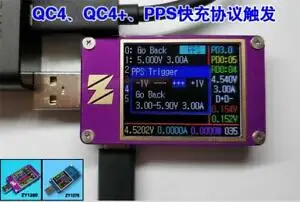 YZXstudio ZY1280 USB Curent Tensiune Capacitate de Încărcare Rapidă QC4 PD3.0 IFM PPS Test
