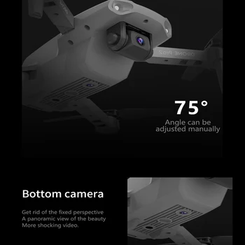 Noi 2020 E99 drona 4K HD dual camera pliabil drona cu wifi FPV 1080p transmisie în timp real de 50 de ori focus RC Quadcopter