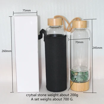 En-gros Naturale de Cuarț Nereguli, Cristalul Pietriș Sticlă Sticlă de Apă Pietriș Piatră Cana Cadou Drinkware