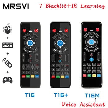 T16 M Voice Control Air Mouse Wireless de 2.4 GHz Google Microfon cu Control de la Distanță IR de Învățare pentru Android TV Box PC-ul PK G10S G20 G30