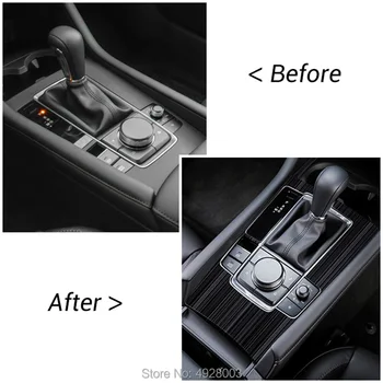 Pentru Mazda3 Mazda 3 Axela 2019 2020 BP Masina LHD Schimbătorului de Viteze Cutie Panou de Control Central Acoperi Autocolante Tăiați Fâșii Garnitura de Styling