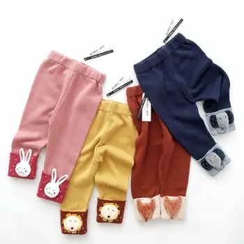 Tonytaobaby Nou Stil pentru Toamna și Iarna 4 Culoare Solidă de Animale din Bumbac Tricotate Pantaloni Copilul Jambiere