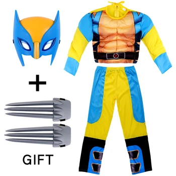Super-erou Wolverine Masca Jucării Gheare Wolverine Musculare Cosplay plastic ABS de Acțiune Figura Jucării Pentru Halloween Copii Cadouri