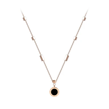 2020 clasic brand mare Roman neagră digitală napolitana pandantiv moda clavicula lanț coreea femei lanț de gât bijuterii colier