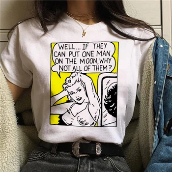 Feministele Harajuku Tricou Femei Feminismul GRL PWR Ullzang T-shirt Girl Power ' 90 Grafic Tricou Grunge Estetice Sus Teuri de sex Feminin