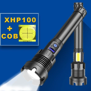 Lanterna Led-uri Xhp100 Lanternă Puternică 18650 Xhp90 de Vânătoare Tactice USB Reîncărcabilă Lanterna Led Flash de Lumină Xhp70 Lanterna