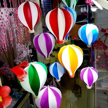 Colorat Balon Cu Aer Cald De Nunta De Decorare Fereastră Magazin Mall Atrium Agățat Balonul Cu Aer Cald Petrecere De Aniversare De Nunta De Decorare