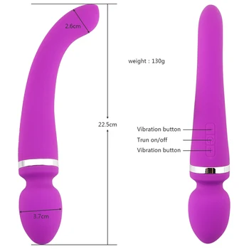 Jucarii sexuale pentru Adulți Dual Vibrator Av Bagheta pentru Masaj Vibrator Vibrator rezistent la apa G Spot Masturbari Anal Stimulator Jucarii Sexuale pentru Femei