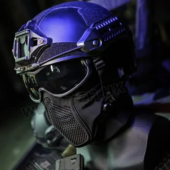 Tactic, Mască Completă Balaclava Capac Motocicleta Armata Airsoft Paintball Pălării De Metal Ochiurilor De Plasă De Vânătoare Mască De Protecție Capace