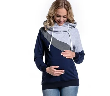 HGTE Casual Hanorace Sweatsgurts Femei Maternitate Pulover Alăptării Pentru Femeile Gravide Mama alăptează Topuri