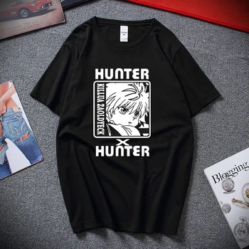 Bărbați Hunter X Hunter Print T Shirt Casaul Streetwear T-shirt Tendință Anime Kurapika Bumbac Tricou de Moda Killua Zoldyck Tees