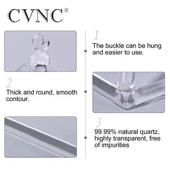 CVNC 16 inch Chakra Clar Cristal de Cuarț Cântând Piramida
