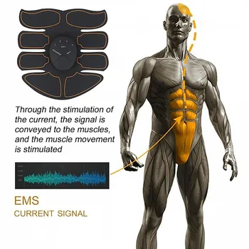 EMS Wireless Stimulator Muscular Smart Fitness de Formare Abdominale Electric Pierderea in Greutate Autocolante Corpul Centura de Slabit Unisex