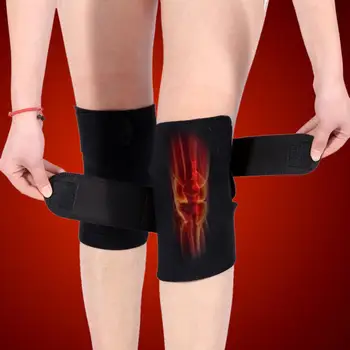 1 Pereche Turmalina Auto-încălzire Kneepad Terapia Magnetică Suport pentru Genunchi Turmalina Genunchi Bretele Curea Genunchi Masaj Pad Genunchi Manșon