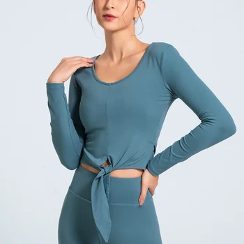 2020 Ins Sport Femei Topuri iute Uscat Pierde T-shirt Alb Negru Răsucite Tricou Tunica de Funcționare de zi cu Zi Yoga Bluze