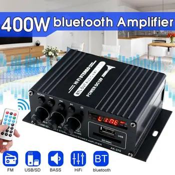 400W, 2*200W Stereo Hifi Auto Casa Auto Subwoofer Audio Amplificator Auto Amp Sunet Difuzor Bluetooth EDR Audio Design cu LED-uri de Amplificatoare
